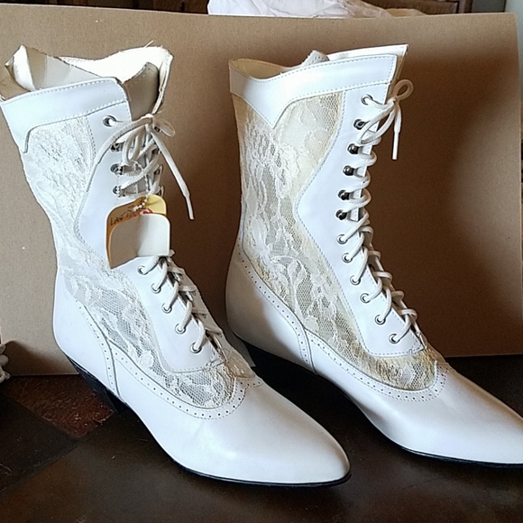 Lace Up Granny Boots Durango Sz 